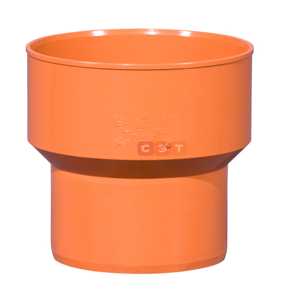 Переход на гладкий конец чугунной трубы d 125  KG