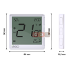 Беспроводной терморегулятор, белый, с модулем Zigbee (с аккумулятором, со встроенным датчиком влажности, с возможностью подключения датчика пола) Engo  EONE-BATW