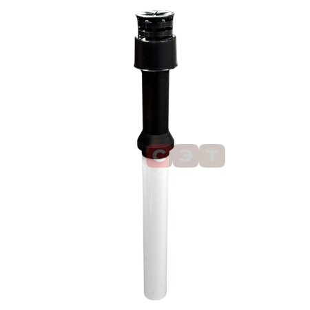 Вертикальный наконечник для коакс. трубы полипропиленовый диам. 60/100 мм - антиобледенительное исполнение