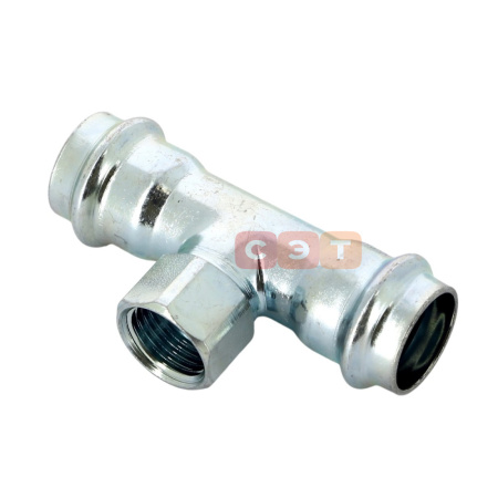 Тройник с ВР  22х1/2"х22 оцинкованная сталь (Prestabo) серия 1117.2