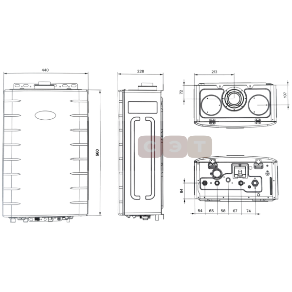 Котел настенный газовый Kiturami  World Alpha-24
