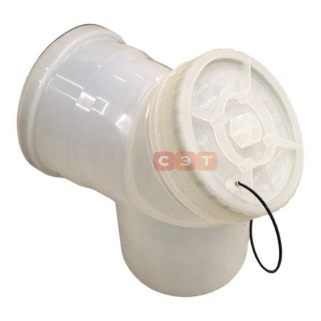 Дымоотв. комплект c заслонкой полипропиленовый для 2-х котлов диам. 160 мм, HT  