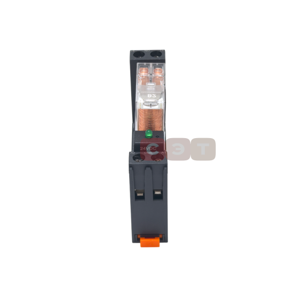 Реле промежуточное на DIN-рейку, 12V DC в сборе