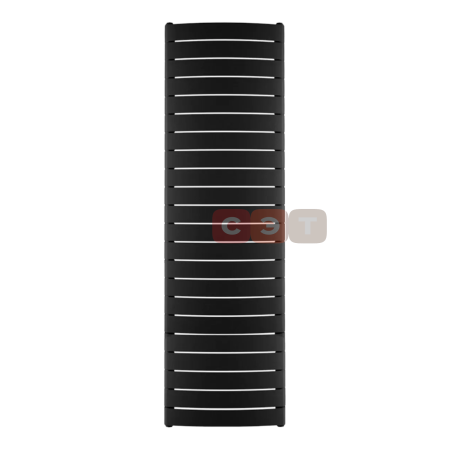 Радиатор биметаллический вертикальный Rifar CONVEX VR 500 (22 секций, боковое подкл., цвет Тит) CONV500-22TI