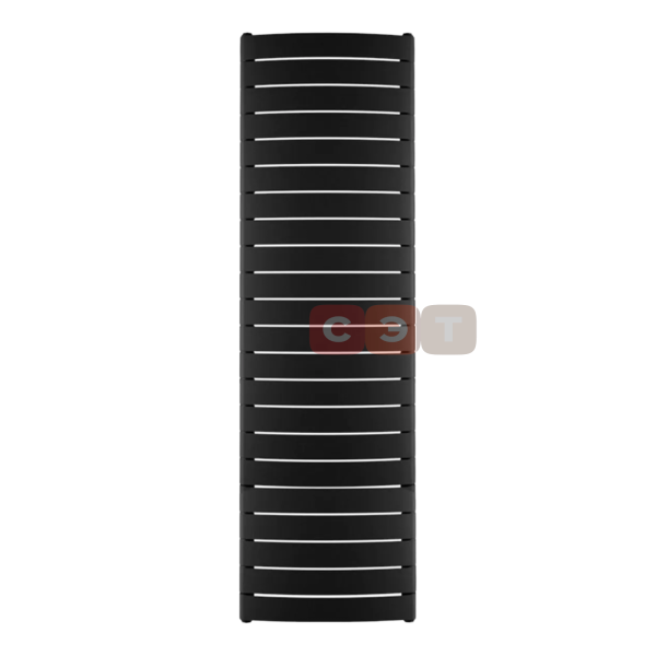 Радиатор биметаллический вертикальный Rifar CONVEX VR 500 (22 секций, боковое подкл., цвет Тит) CONV500-22TI