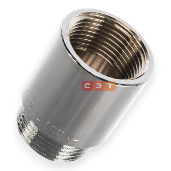 Удлинительная гайка усиленная латунная (хромированная)  3/4" х 30 General Fittings