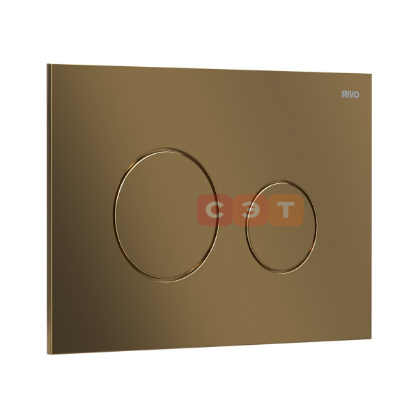 Панель смыва RIVO Neo Латунь матовая (matte BRASS)