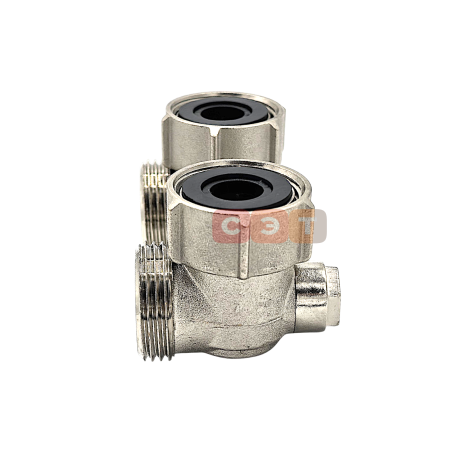 Узел нижнего подключения Exclusive Line E1/50 угловой, 1/2x3/4" c ниппелями 1/2"