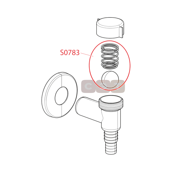 Сифон для стиральной машины Alcaplast  APS1 (хром)