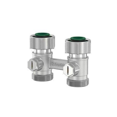 Узел нижнего подключения Exclusive Line D2/50 прямой, 3/4x3/4" c конусными вставками 3/4"
