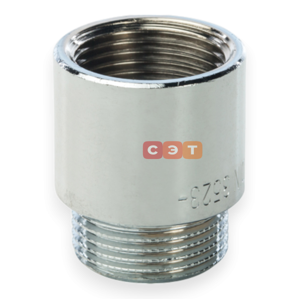Удлинительная гайка усиленная латунная (хромированная)  3/4" х 25 General Fittings