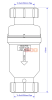 Клапан самозакрывающийся сливной ("сухой" сифон), 32 мм компрес., пакет