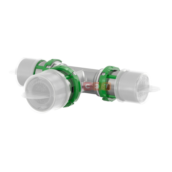 Пресс-тройник редукционный SkinPress 32x3-26x3-26x3 (латунь) COMAP