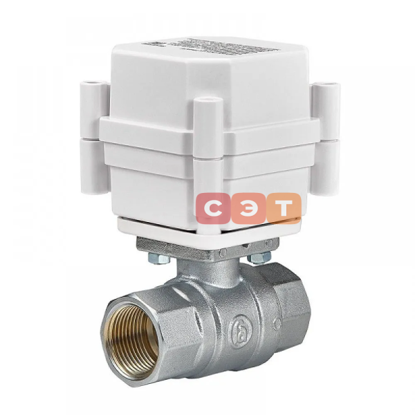 Полнопроходной шаровой кран с электроприводом 12V (серия Bonomi)  1/2"