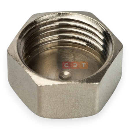 Заглушка ВР латунная (никелированная) 1" 1/4 General Fittings