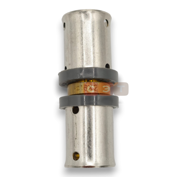 Муфта пресс равнопроходная (латунная, без покрытия) 16x2