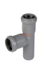 Тройник прямой раструбный 87*  32 / 32  HTEA ( серый )