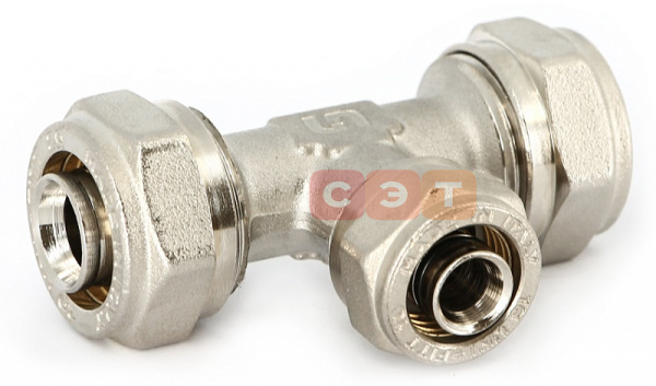 Тройник обжимной редукционный 20х16х20