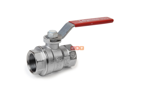 Кран шаровый ВР-ВР R850 (ручка-КРАСНАЯ) 1" 1/2