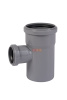 Тройник прямой раструбный 87*  90 / 50 HTEA ( серый )