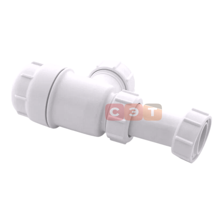 Сифон бутылочный 1 1/2 x 40 мм без выпуска, выход компресс. 40 мм McAlpine