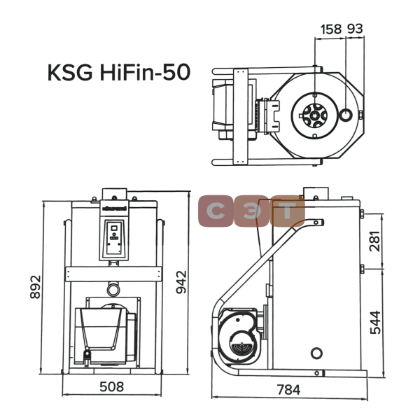 Котел напольный газовый Kiturami  KSG HiFin-50