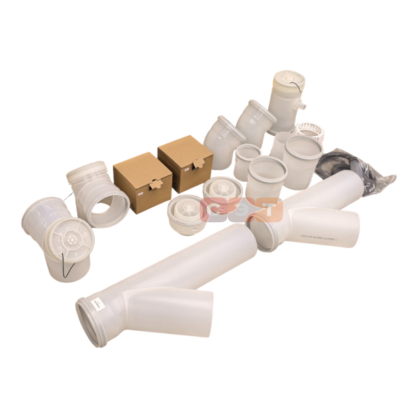 Дымоотв. комплект c заслонкой полипропиленовый для 2-х котлов диам. 160 мм, HT  