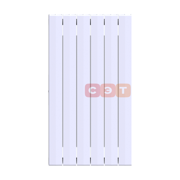 Радиатор биметаллический Rifar SUPReMO 800 (6 секций, RAL 9016, боковое подключение)