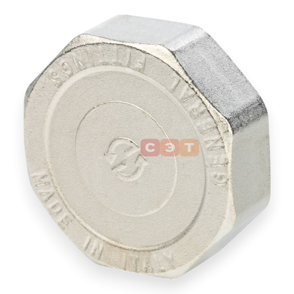 Заглушка ВР латунная (никелированная) 2" General Fittings