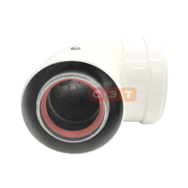 Колено коаксиальное стартовое (фланец) Ø 60/100 мм