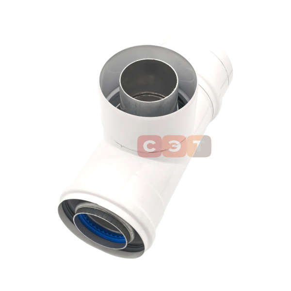 Конденсатосборник коаксиальный Т-образный Ø 60/100 мм  (для традиционных котлов)