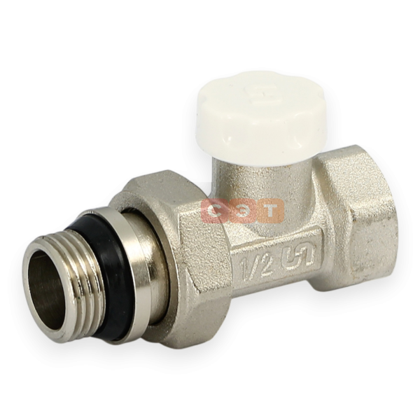 Вентиль запорный прямой НВ с EPDM  1/2" Uni-Fitt