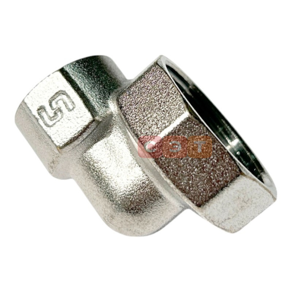 Угол редукционный ВВ 1" х 1/2" хромированный 