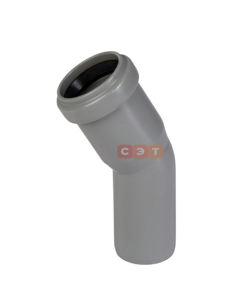 Отвод однораструбный 30* d  32 (СЕРАЯ)