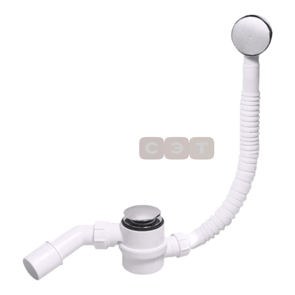 Сифон для ванны McAlpine клик-клак с раздвижным переливом 380-700 мм MRB11