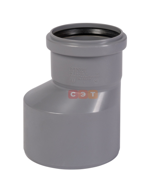 Муфта переходная 110 / 75  HTR ( серая )