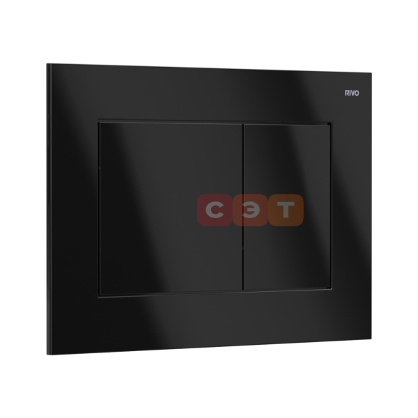 Панель смыва RIVO Touch Line Черный глянцевый Royal Thermo
