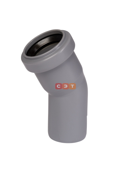 Отвод однораструбный 30* d  40  HTB (серый )