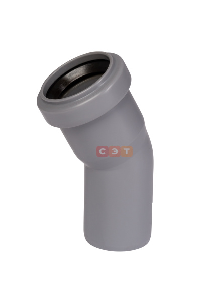 Отвод однораструбный 30* d  40  HTB (серый )