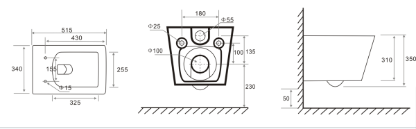 Инсталляция TECEbase +унитаз модель S (панель-круглые кнопки, хром глянцевый)  /модуль, комплект крепежа, панель смыва,  изоляционная пластина/