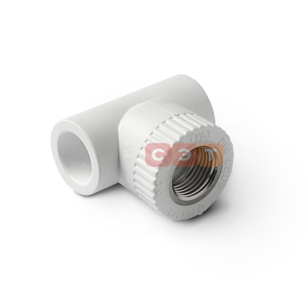 Тройник белый с ВР полипропиленовый   20 х 3/4"  Pro Aqua