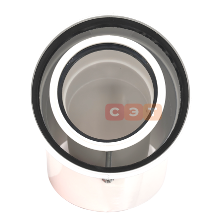 Коаксиальный отвод полипропиленовый 45°, диам. 80/125 мм