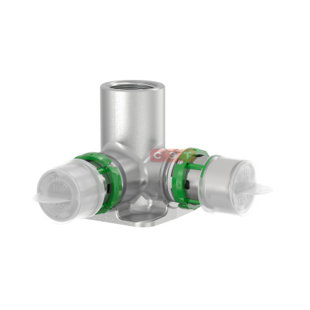 Водорозетка проходная удлиненная SkinPress 20-F1/2 ВР -H52 (латунь) COMAP