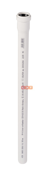 Труба раструбная d  32 l=1000 HTEMw ( белая )