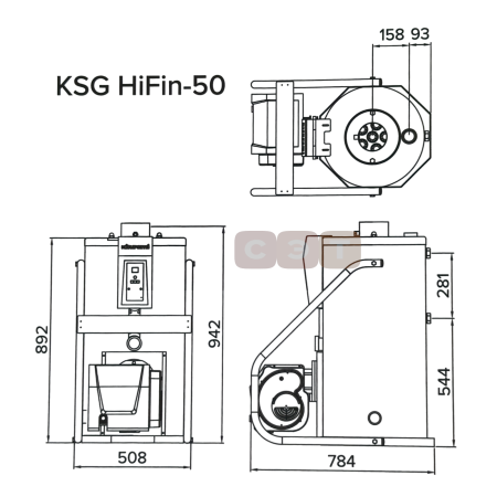 Котел напольный газовый Kiturami  KSG HiFin-50
