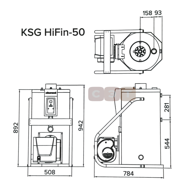 Котел напольный газовый Kiturami  KSG HiFin-50