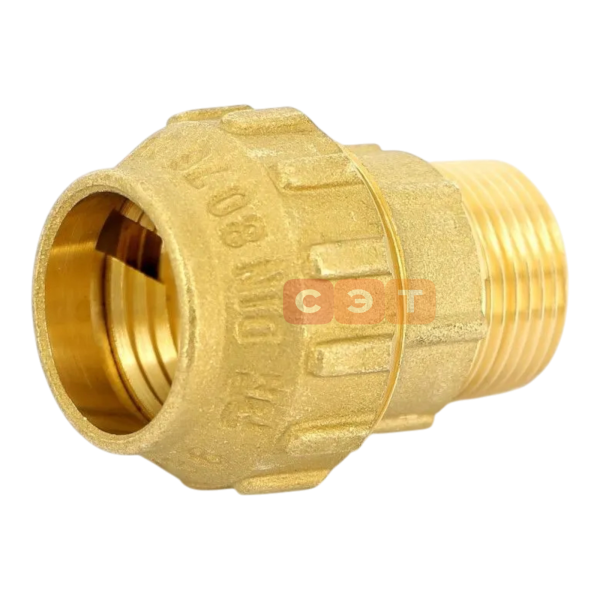 Муфта комбинированная с НР для ПНД (латунная)  Tiemme 25х 3/4"
