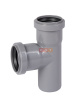 Тройник прямой раструбный 87*  50 / 50  HTEA ( серый )