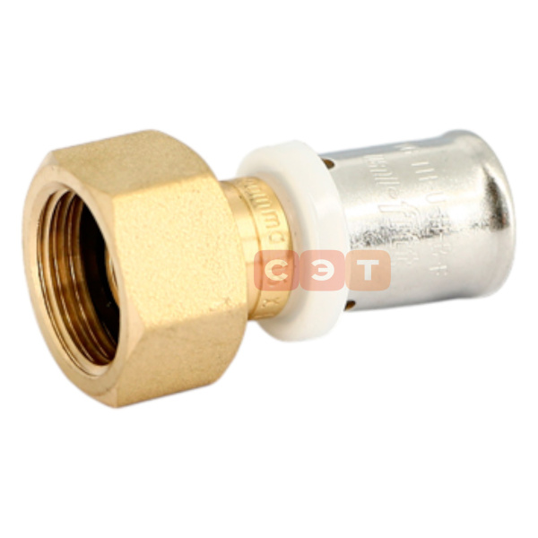 Муфта пресс с НГ (плоская прокладка) 26х 3/4" Uni-Fitt