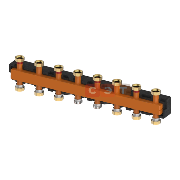 Коллектор распределительный до 7 насосных групп, нерж сталь (с комплектом кронштейнов)